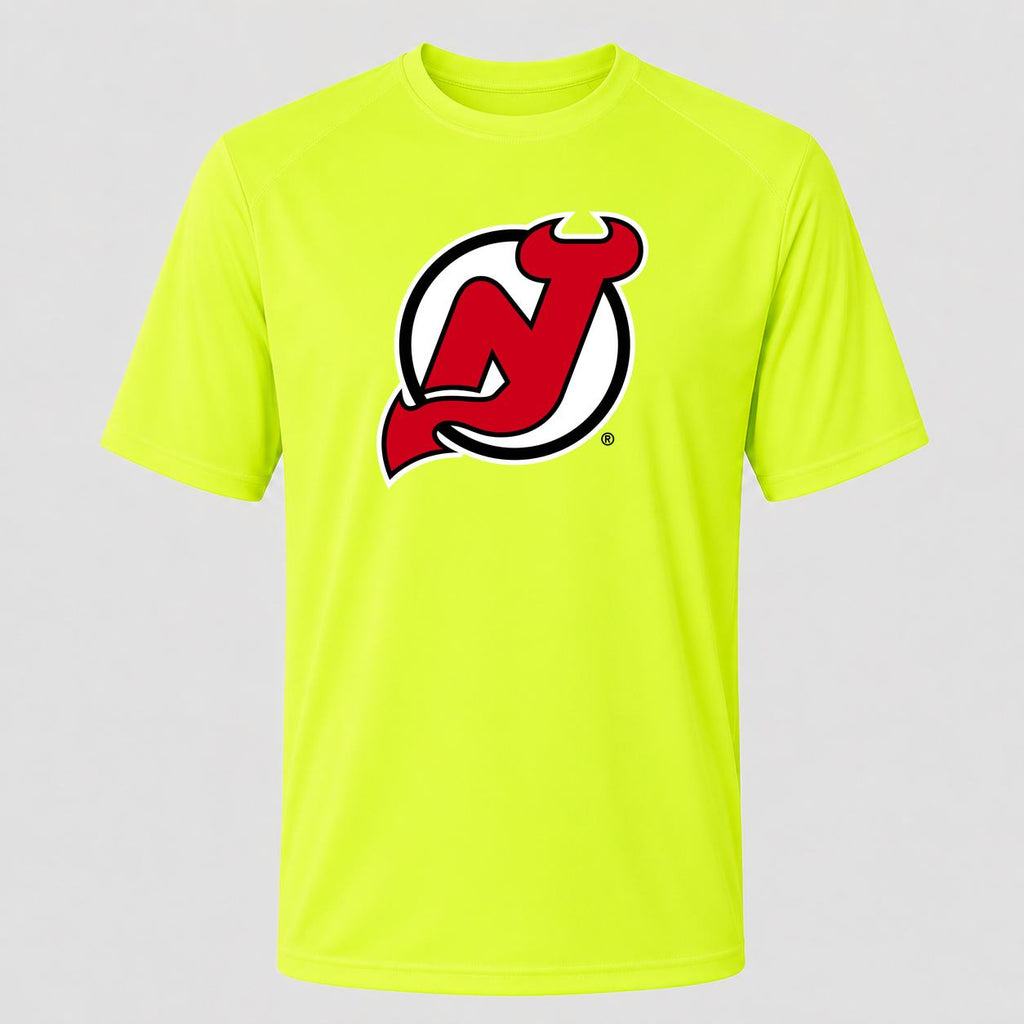 Men's New Jersey Devils Performance T-Shirt - Safety Green
