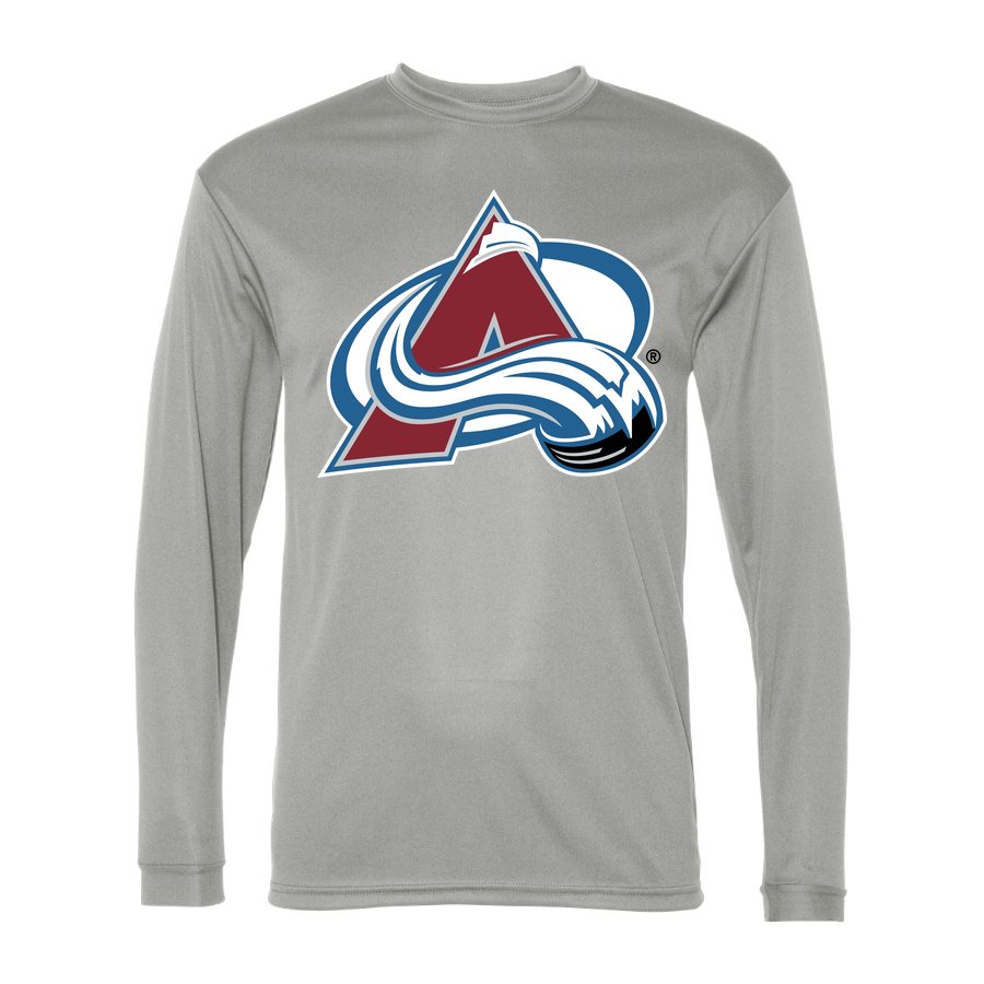 Men's Colorado Avalanche Polyester Long Sleeve T-Shirt - Silver