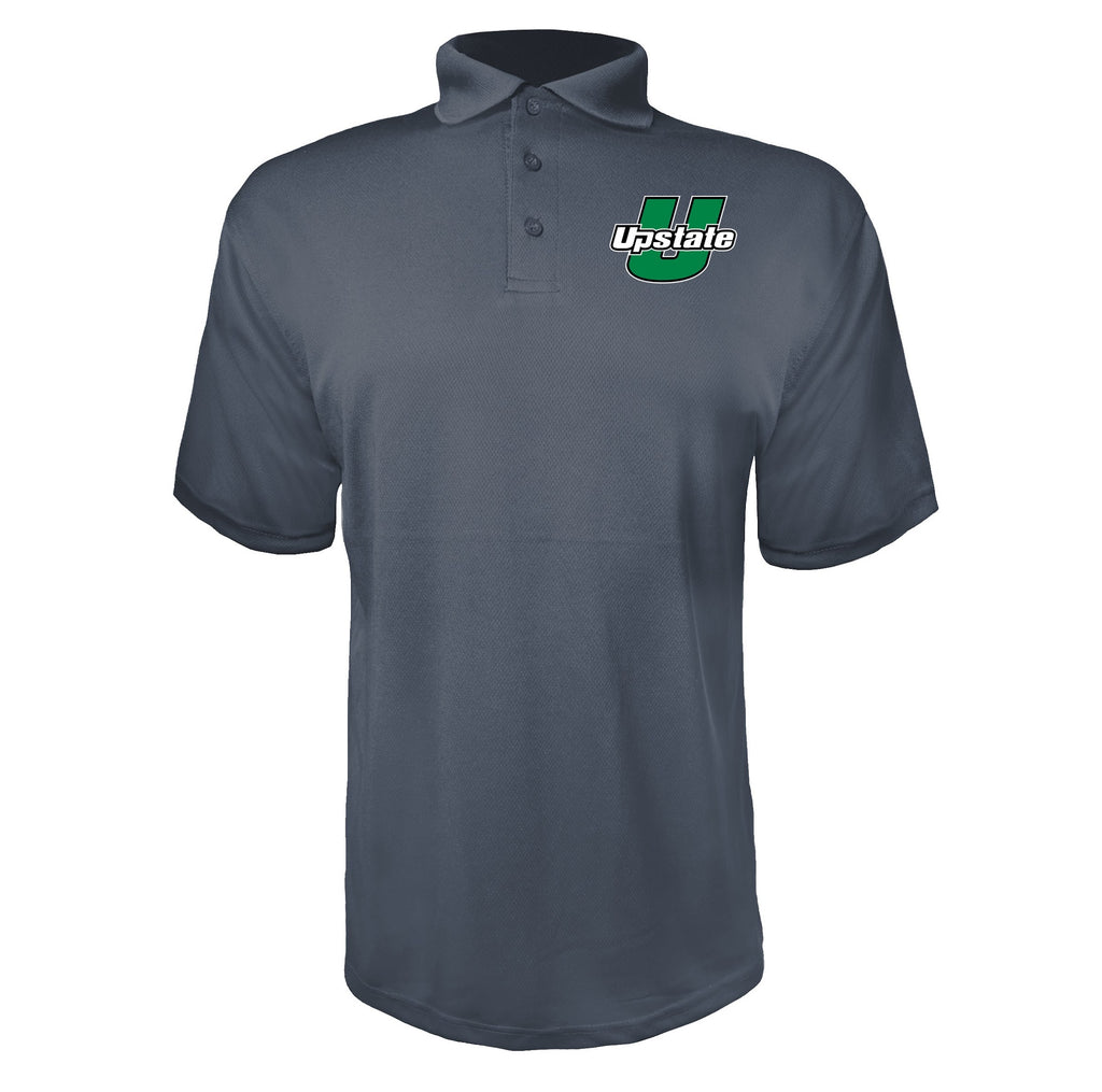 USC Upstate Spartans Charcoal polyester polo