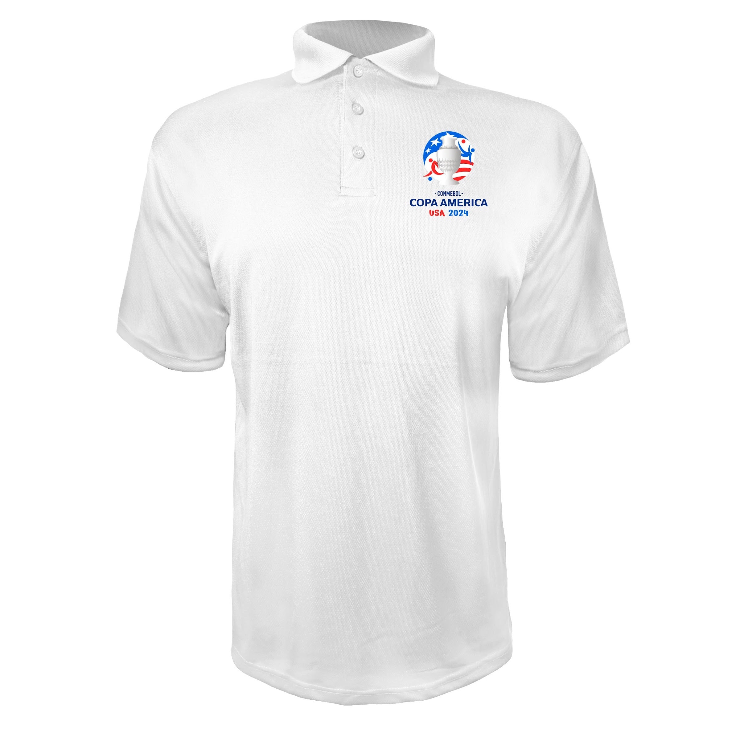 Copa América 2024 White polyester polo