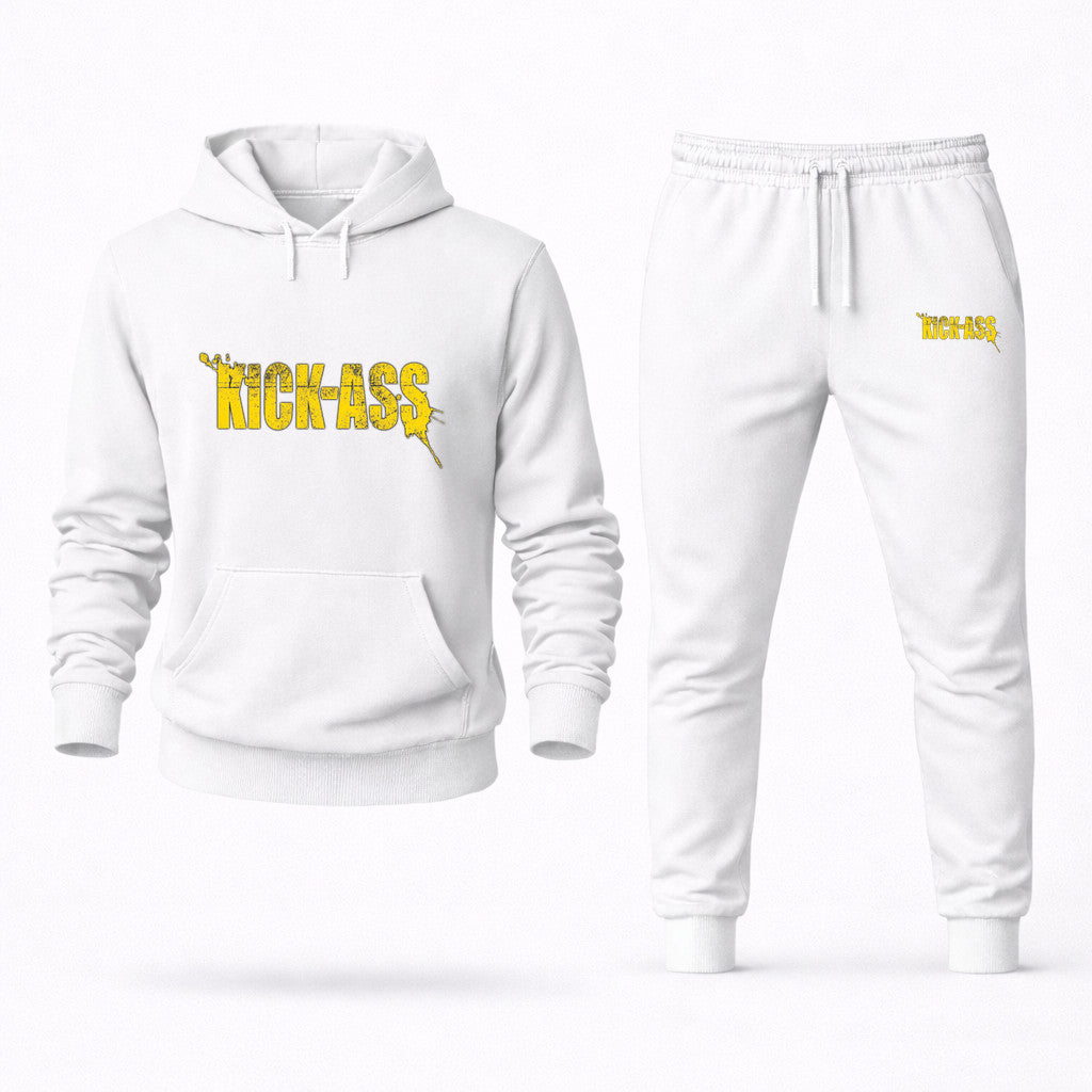 Kick-Ass Hoodie and Joggers Set - White