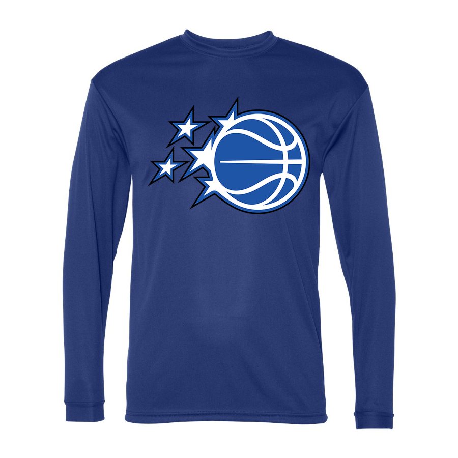 Men's Orlando Magic Polyester Long Sleeve T-Shirt - Royal Blue