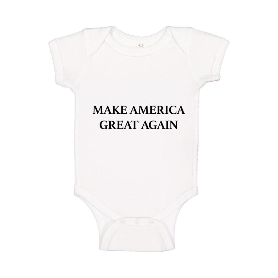 Make America Great Again Baby Romper Onesie - White