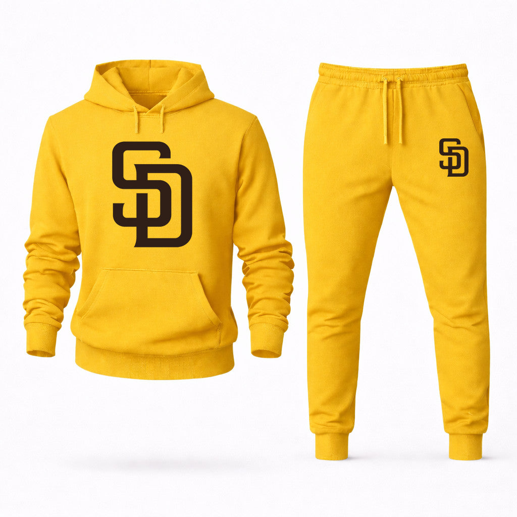 San Diego Padres Hoodie and Joggers Set - Yellow