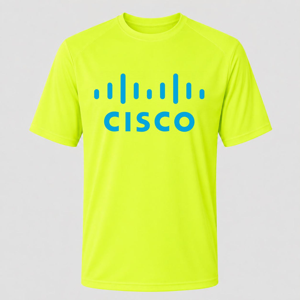 Men's Cisco Performance T-Shirt - Safety Green