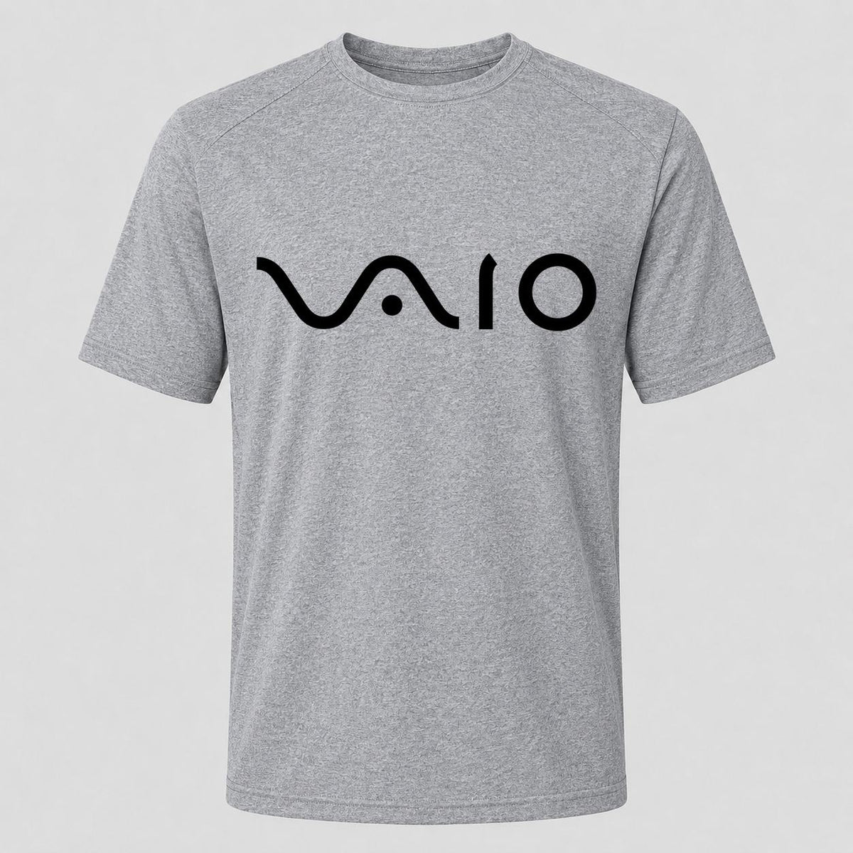 Men's Sony VAIO Black Performance T-Shirt - Gray