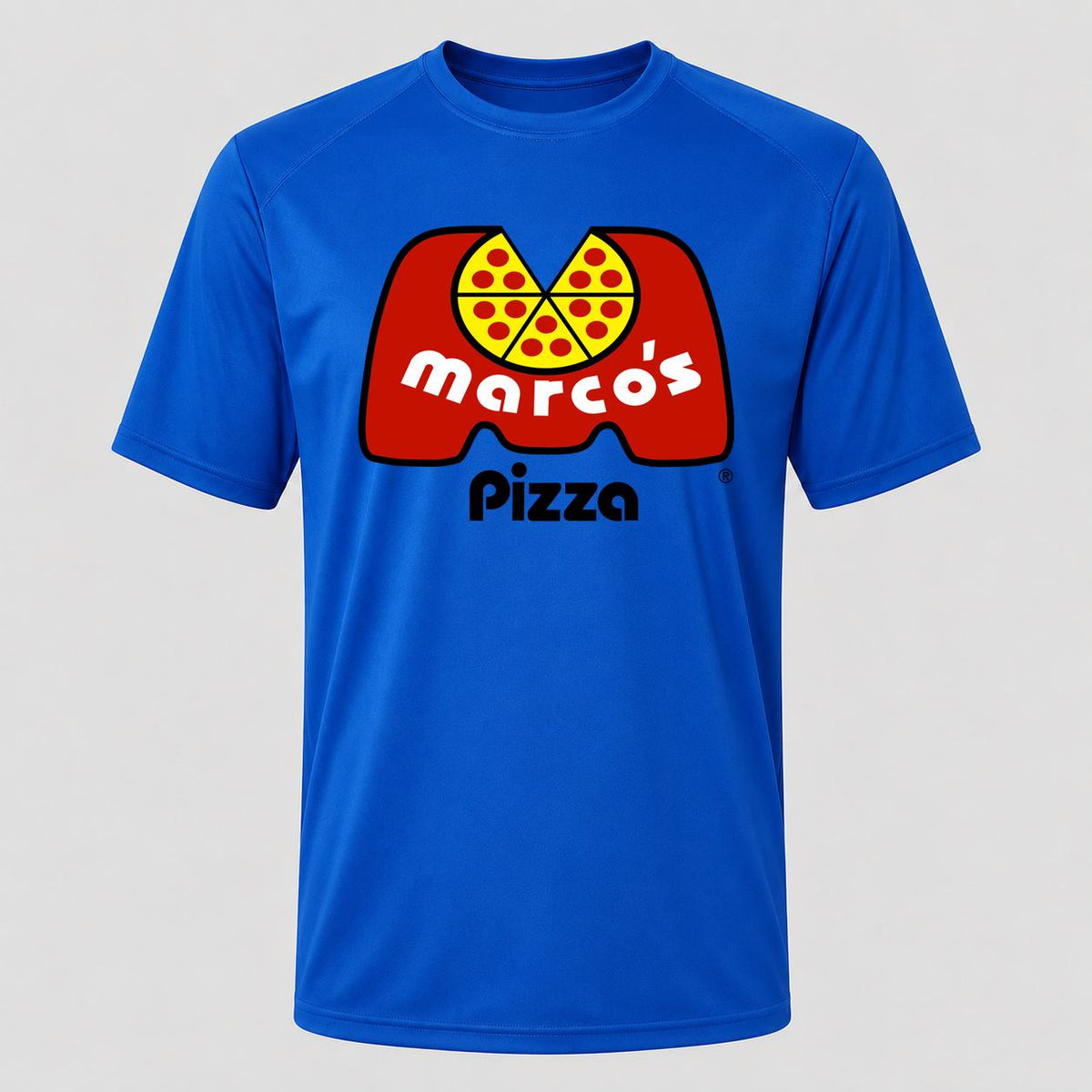 Men's Marcos Pizza Performance T-Shirt - Royal Blue