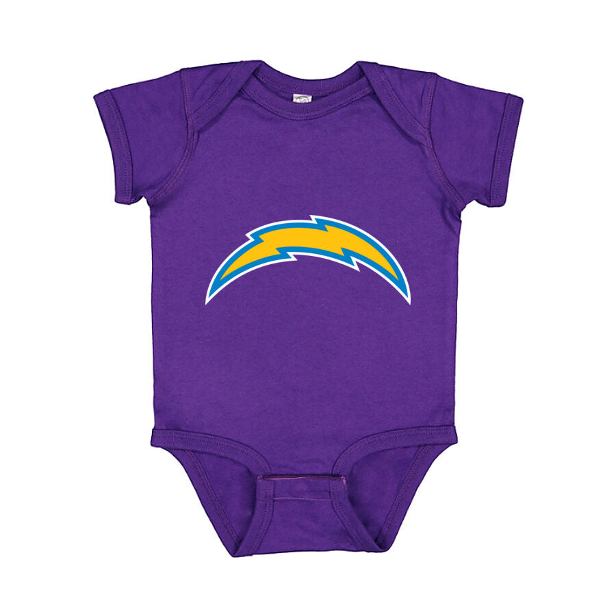 Los Angeles Chargers Baby Romper Onesie - Purple