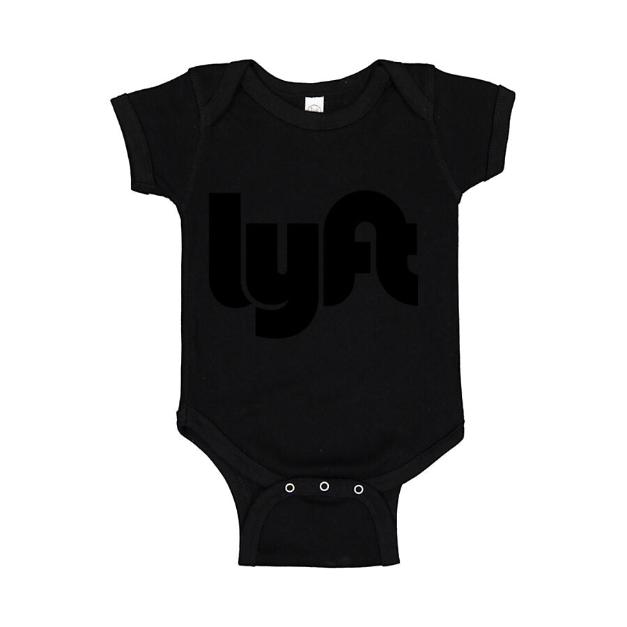 Lyft Black Logo Baby Romper Onesie - Black
