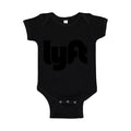 Lyft Black Logo Baby Romper Onesie - Black