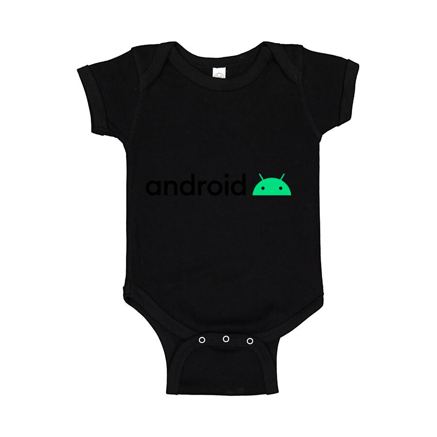 Android Baby Romper Onesie - Black