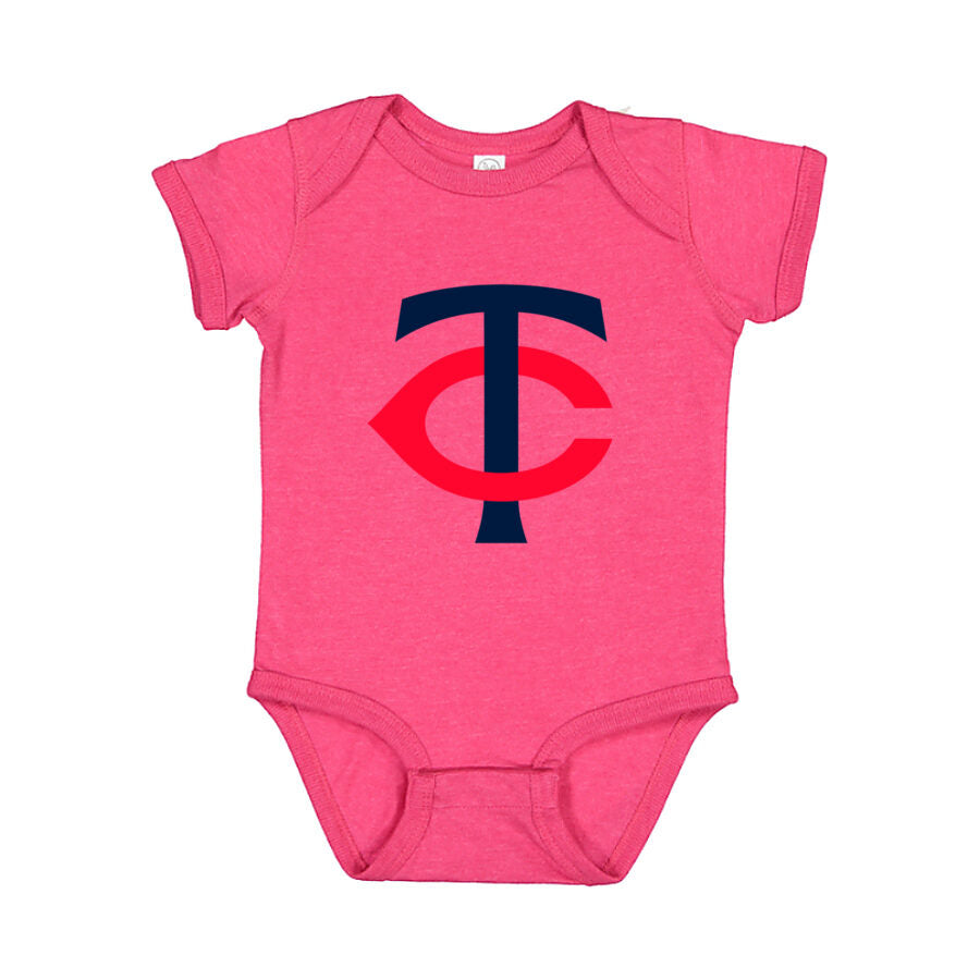 Minnesota Twins Baby Romper Onesie - Pink