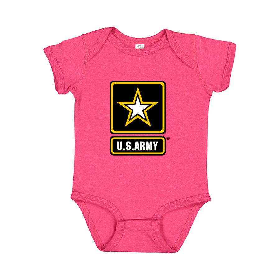 U.S. Army Baby Romper Onesie - Pink