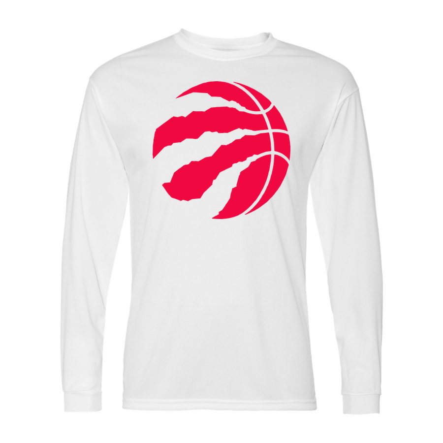 Men's Toronto Raptors Polyester Long Sleeve T-Shirt - White