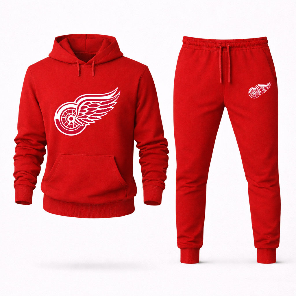 Detroit Red Wings Hoodie and Joggers Set - Red