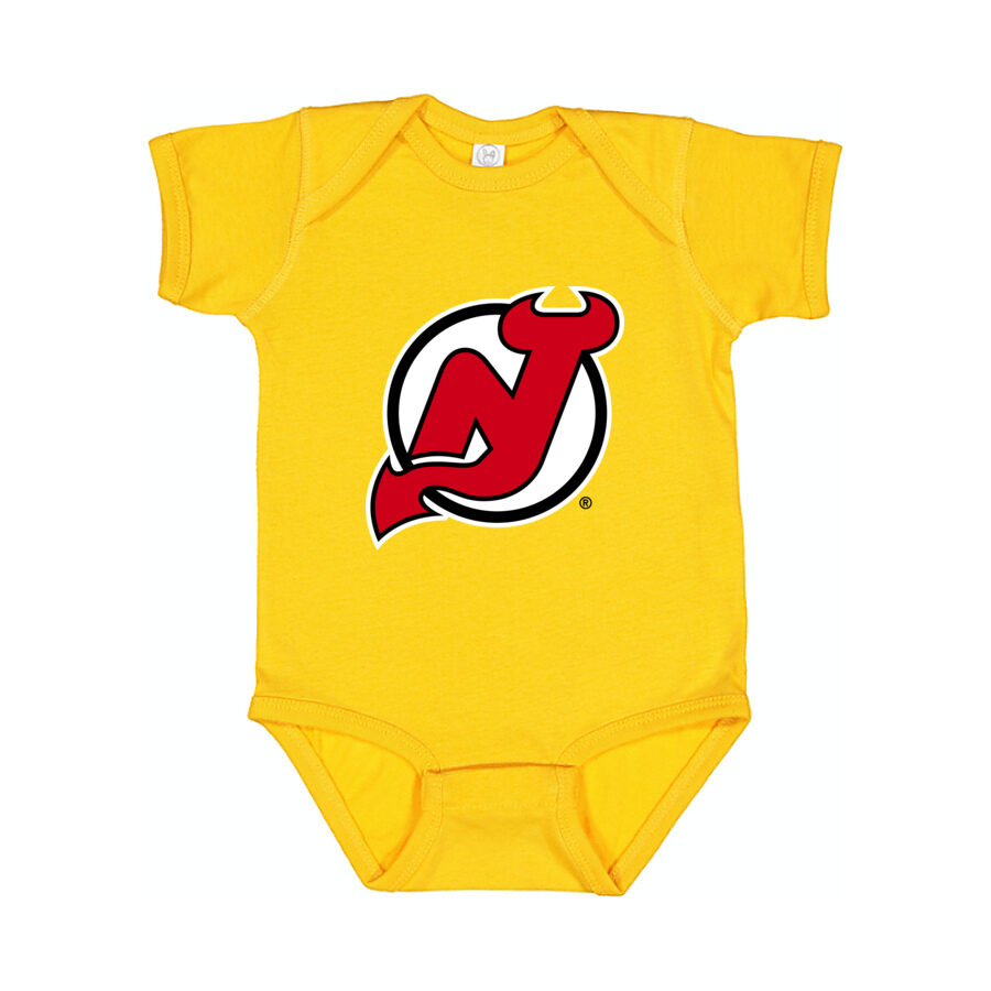 New Jersey Devils Baby Romper Onesie - Yellow