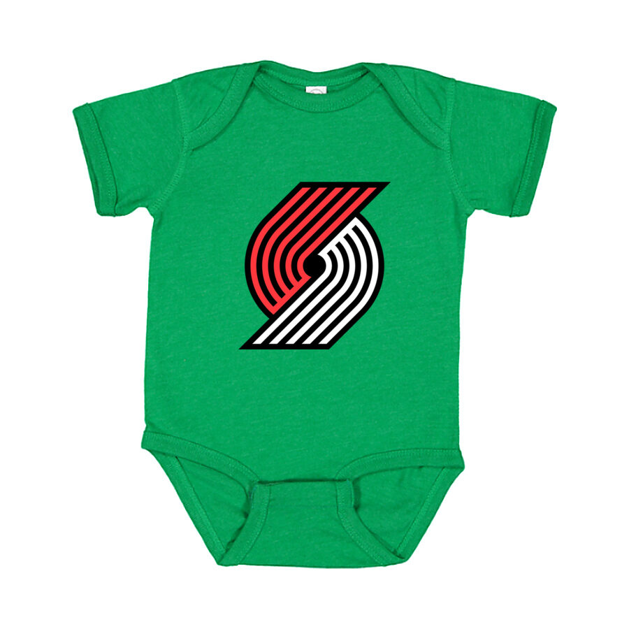 Portland Trail Blazers Baby Romper Onesie - Green