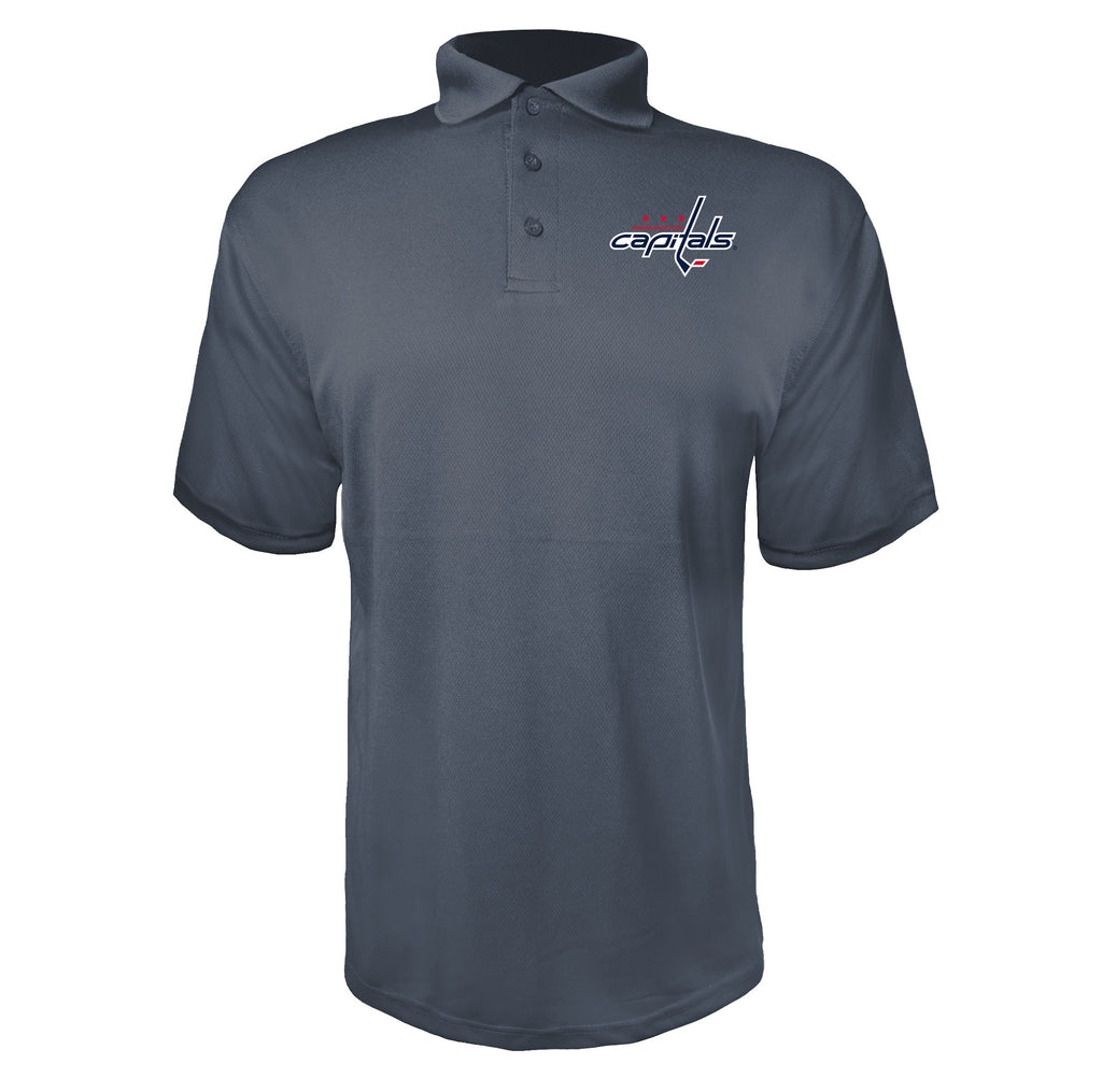 Washington Capitals Charcoal polyester polo
