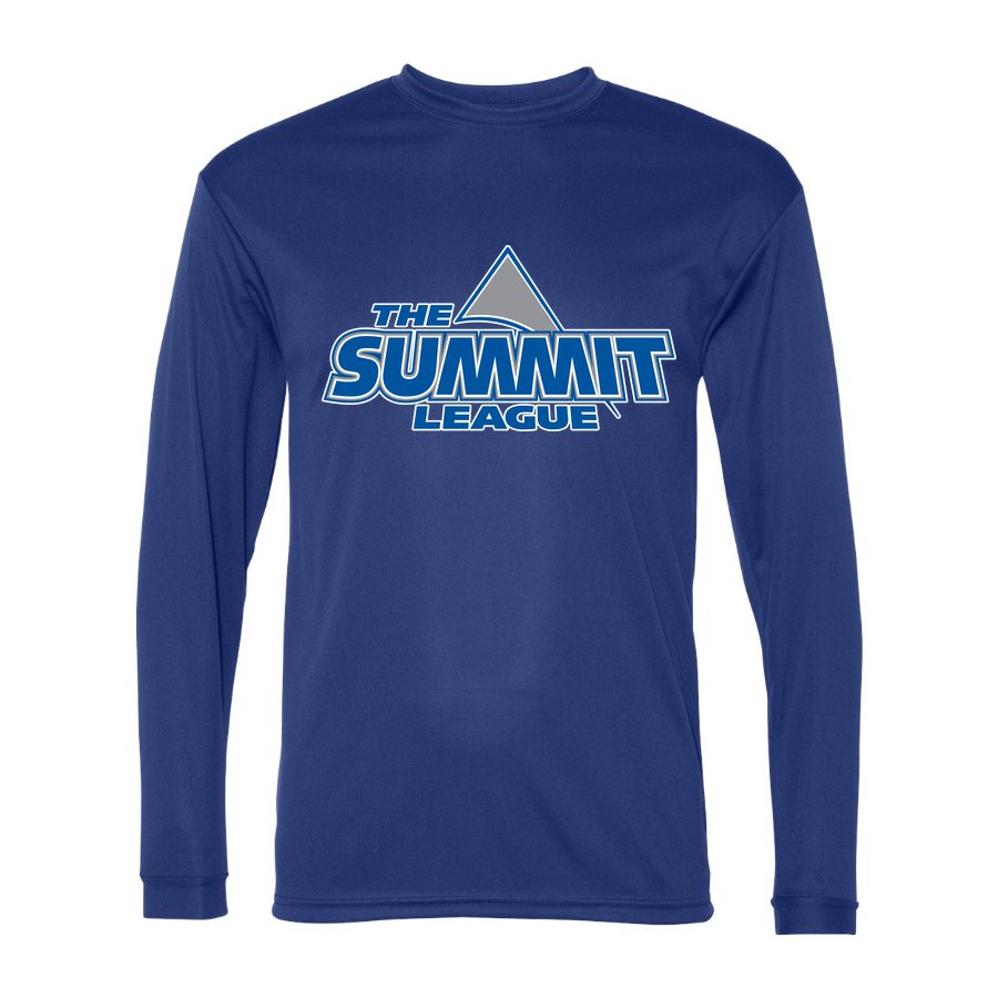 Men's The Summit League Polyester Long Sleeve T-Shirt - Royal Blue