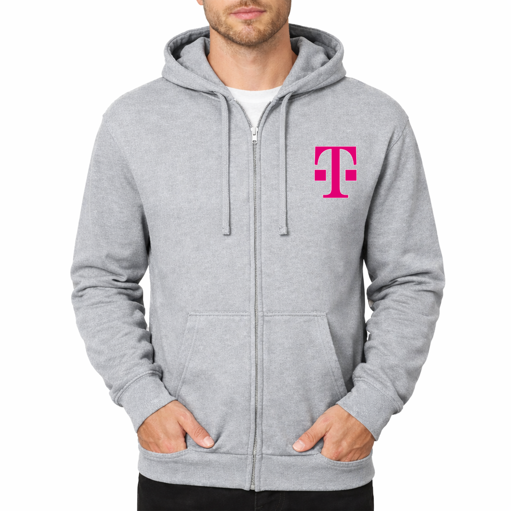 T Mobile Zipper Hoodie - Grey