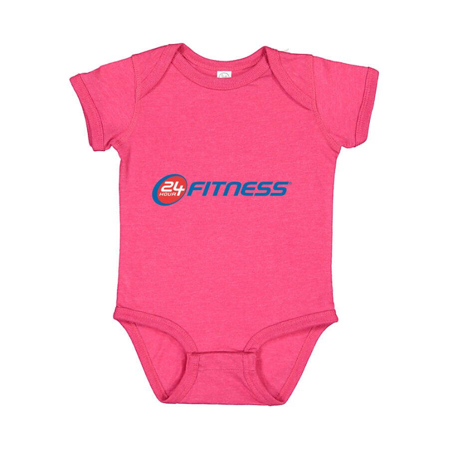 24 Hour Fitness Baby Romper Onesie - Pink
