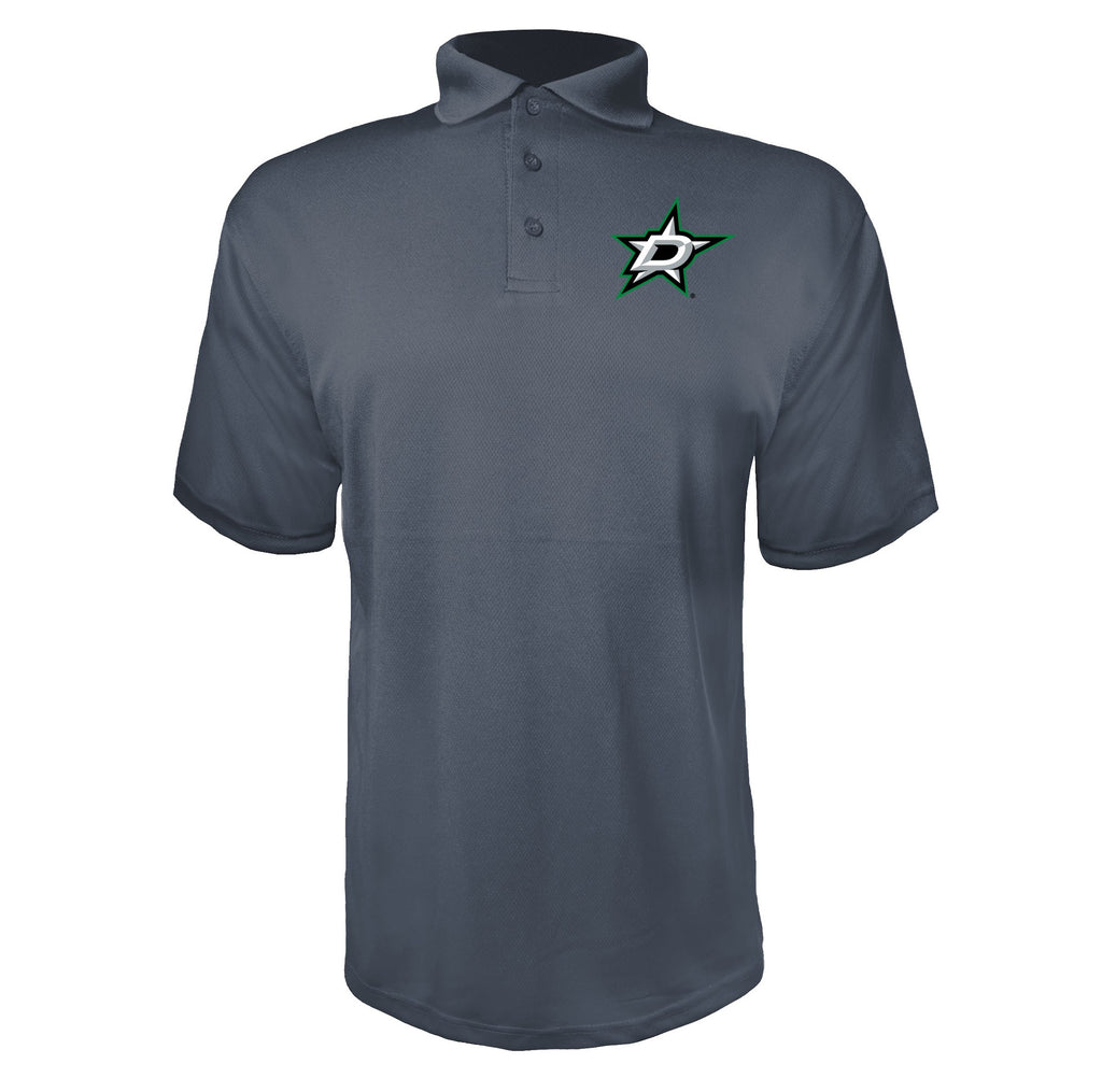 Dallas Stars Charcoal polyester polo