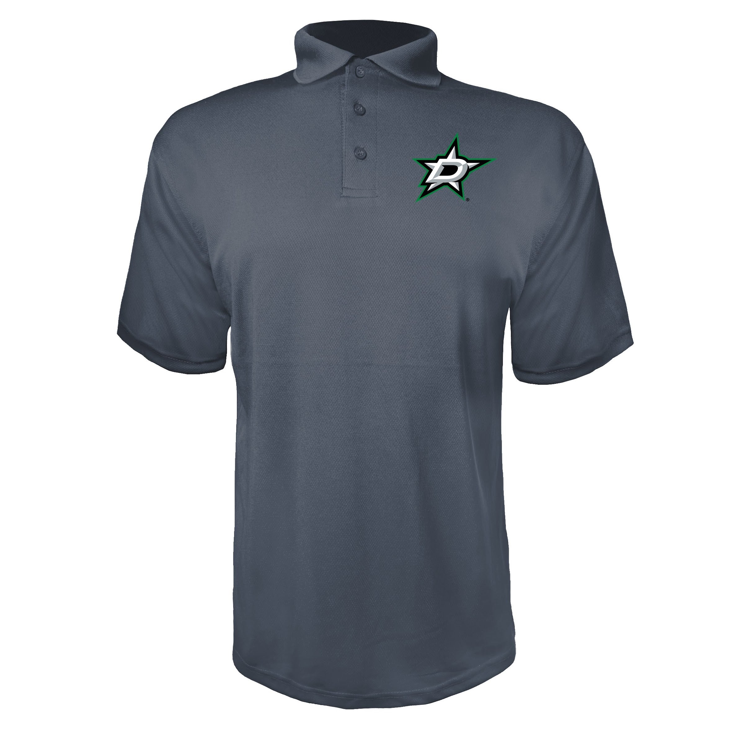 Dallas Stars Charcoal polyester polo