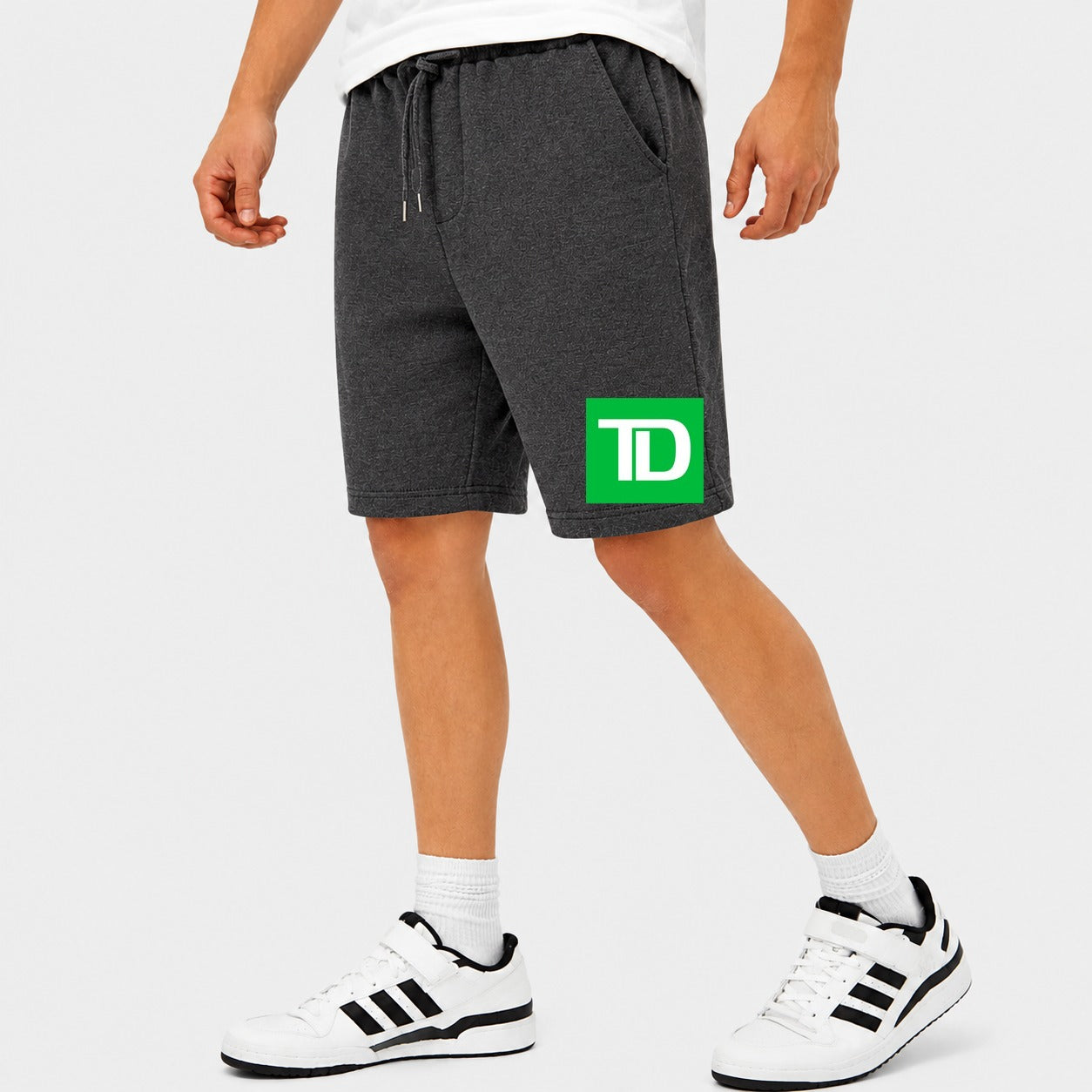 Men's TD Bank Cotton Shorts - Charcoal