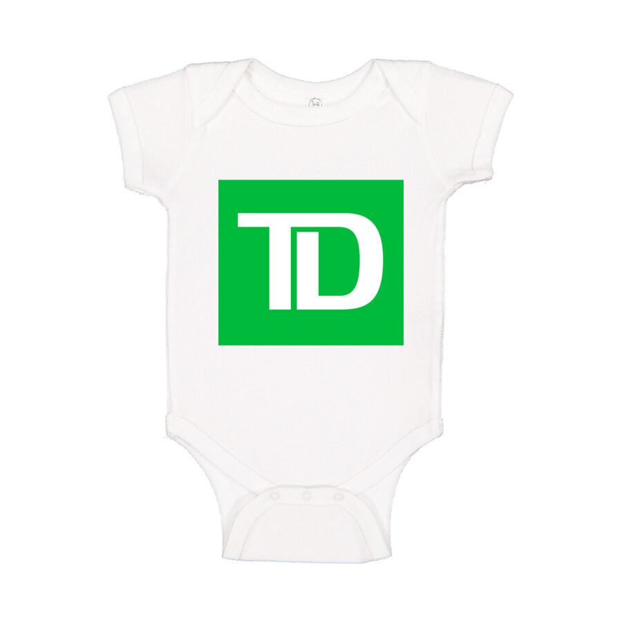 TD Bank Baby Romper Onesie - White