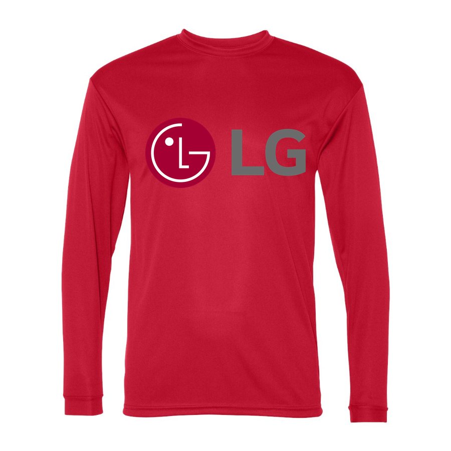 Men's LG Polyester Long Sleeve T-Shirt - Red