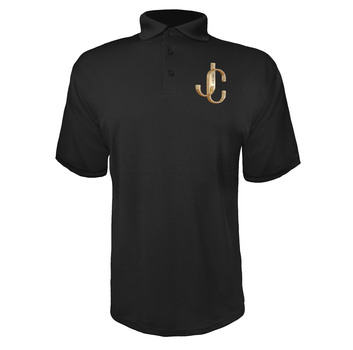 Jimmy Choo men's polyester polo in Black