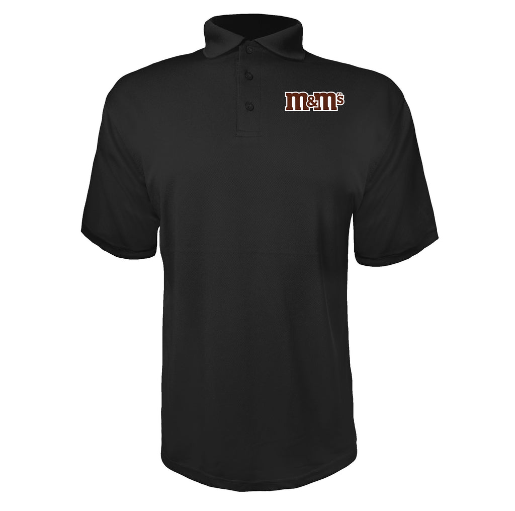 Mms men's polyester polo in Black