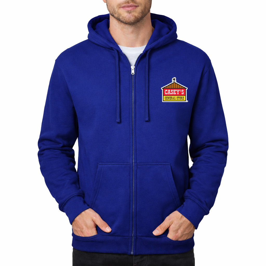 Caseys General Stores Zipper Hoodie - Royal Blue