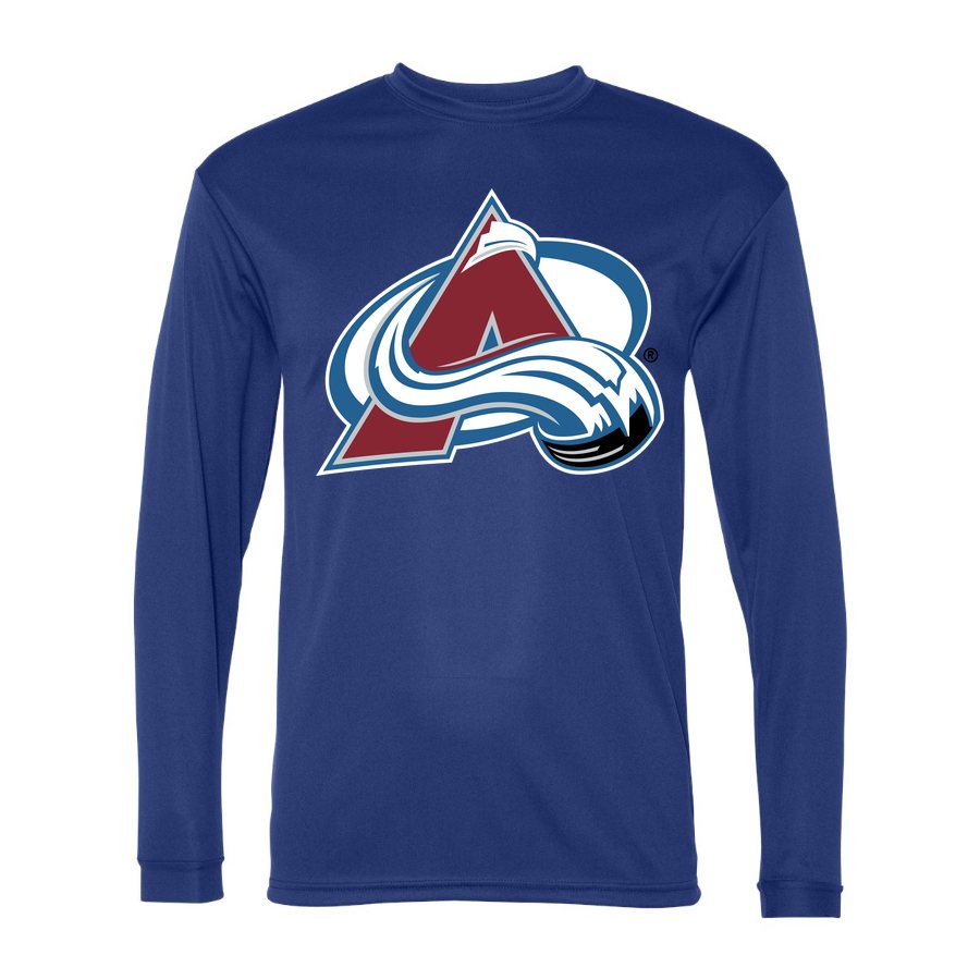 Men's Colorado Avalanche Polyester Long Sleeve T-Shirt - Royal Blue