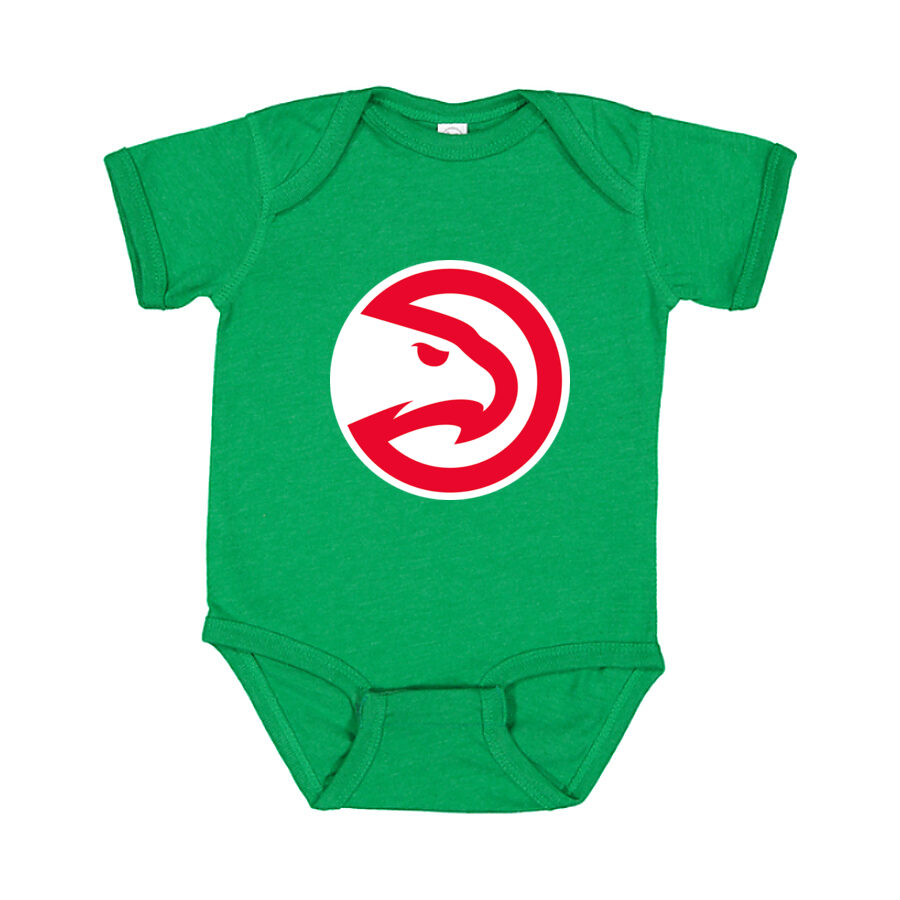 Atlanta Hawks Baby Romper Onesie - Green