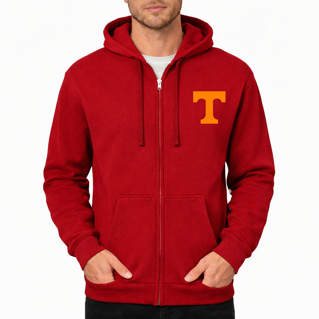 Men's Tennessee Volunteers Zipper Hoodie - Red