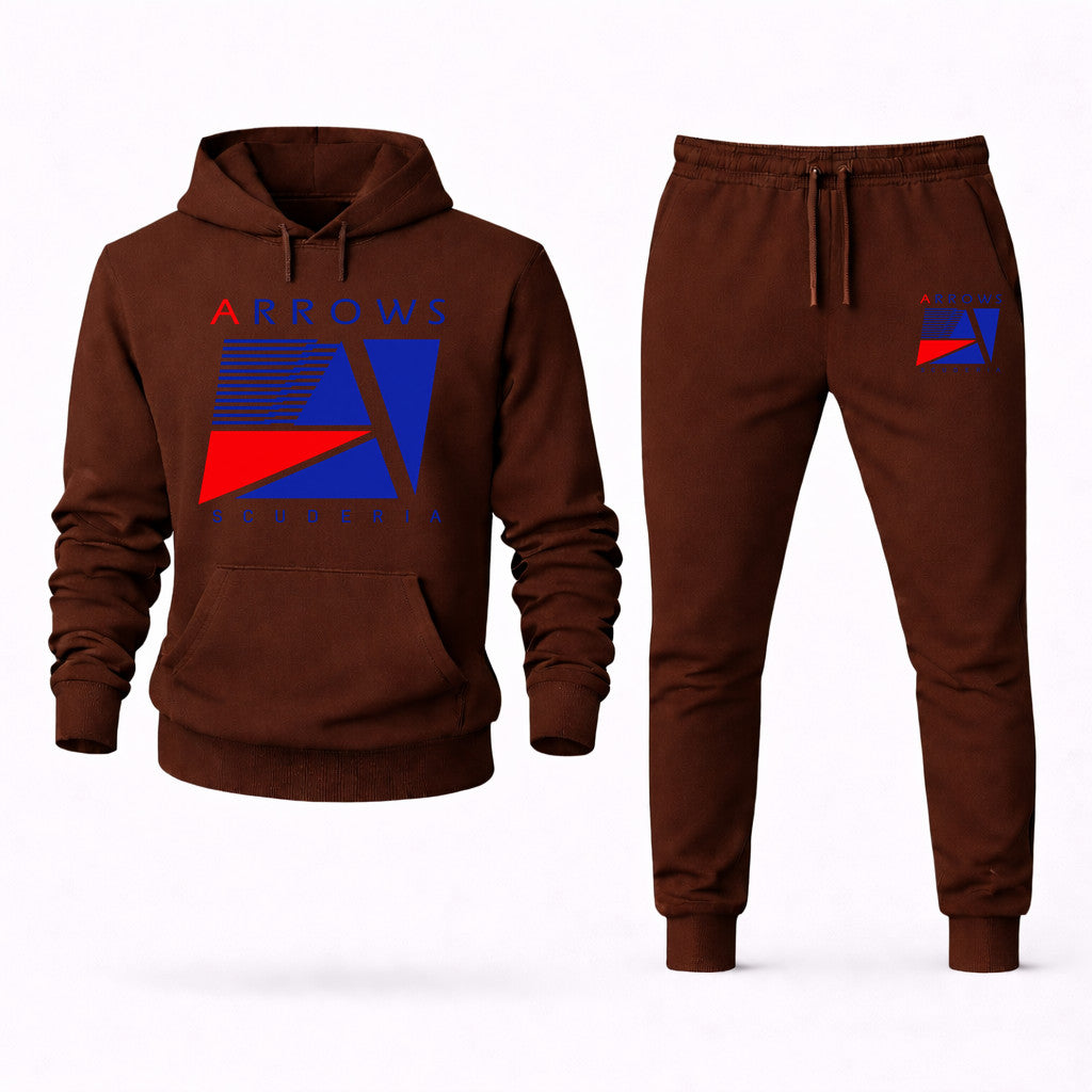 Arrows F1 Team Hoodie and Joggers Set - Brown