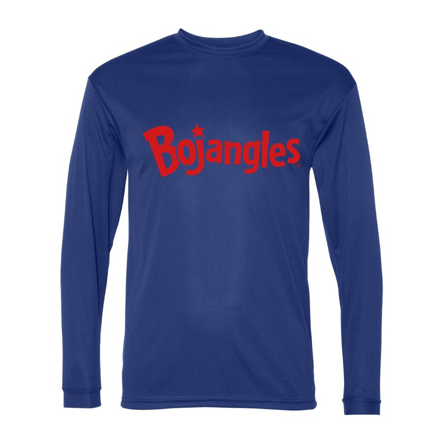 Men's Bojangles Polyester Long Sleeve T-Shirt - Royal Blue
