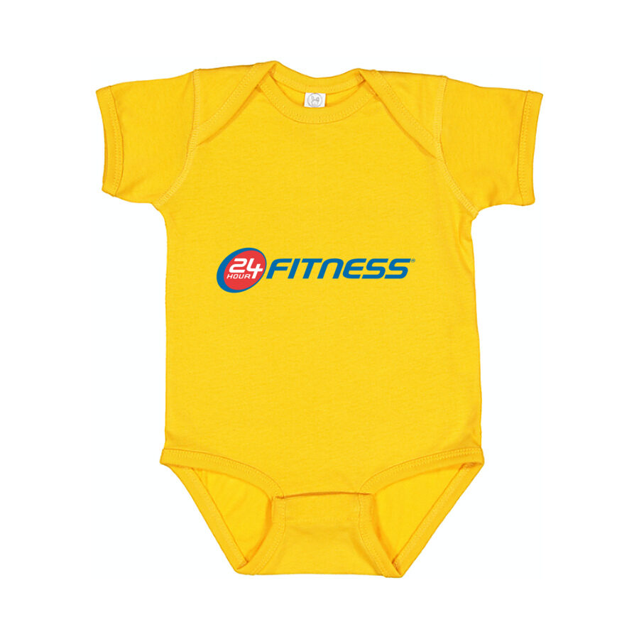 24 Hour Fitness Baby Romper Onesie - Yellow