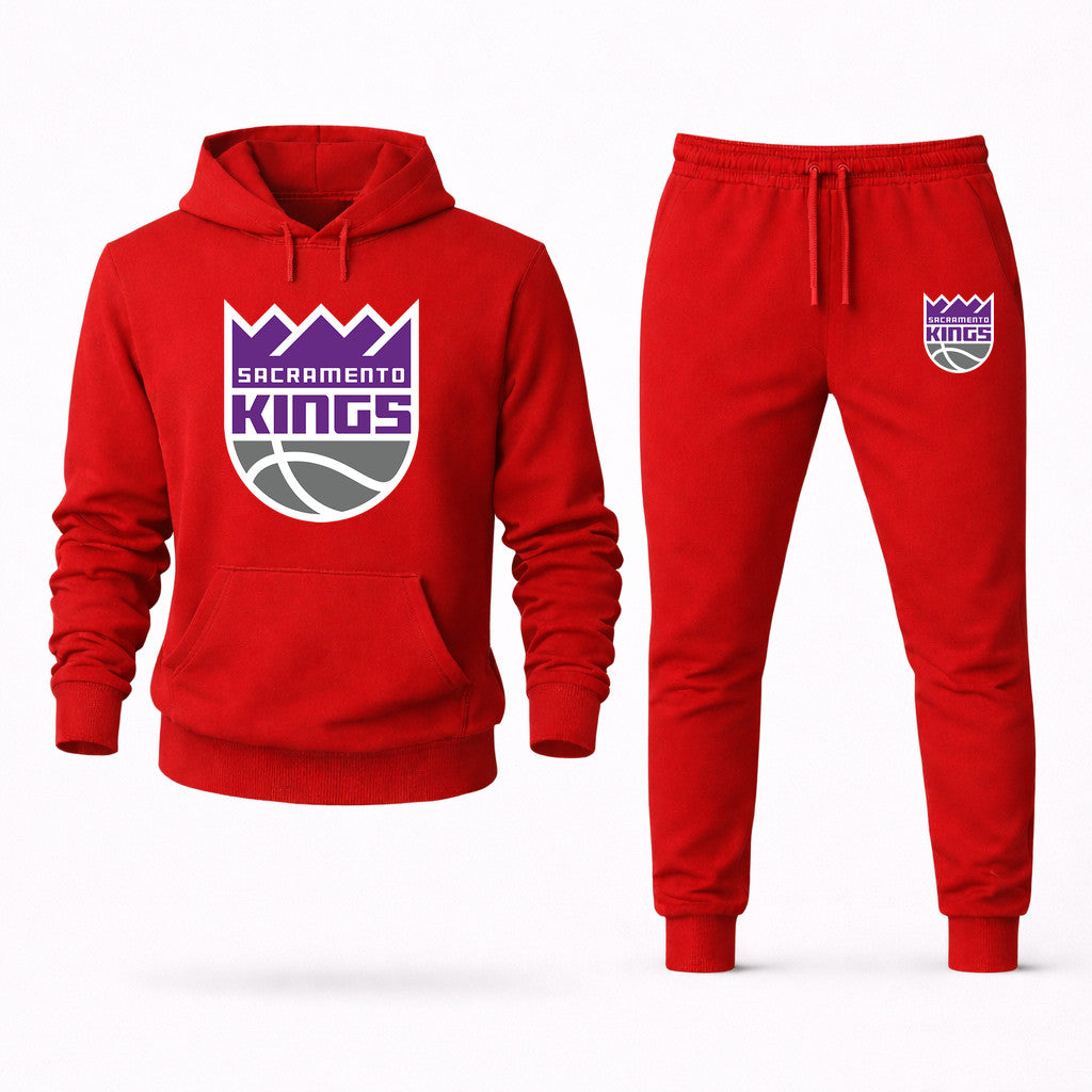 Sacramento Kings Hoodie and Joggers Set - Red
