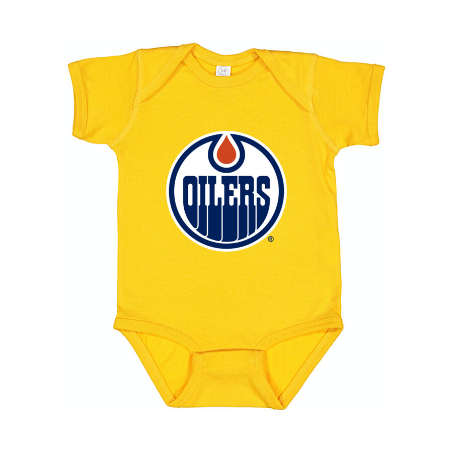 Edmonton Oilers Baby Romper Onesie - Yellow