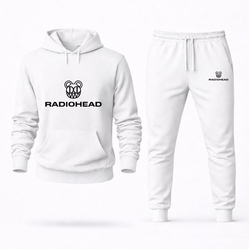 Radiohead Hoodie and Joggers Set - White