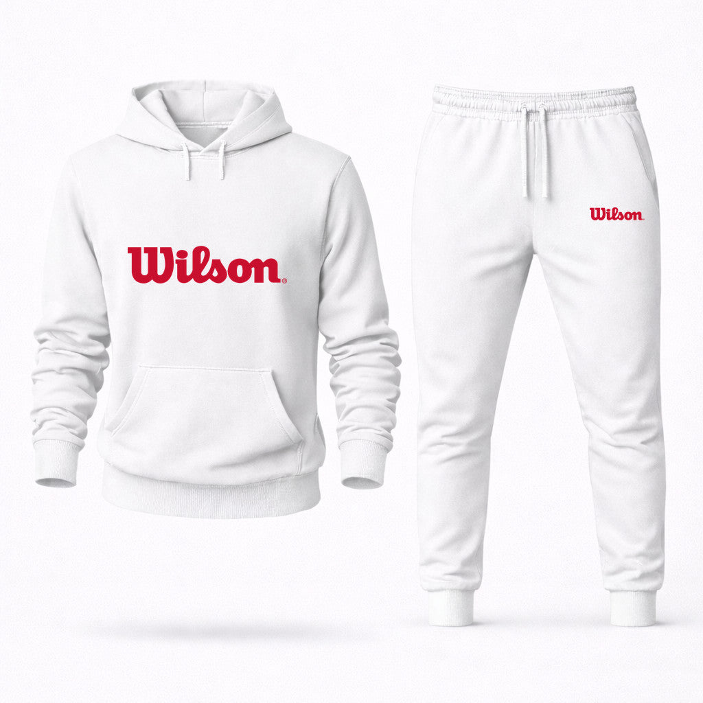 Wilson Hoodie and Joggers Set - White