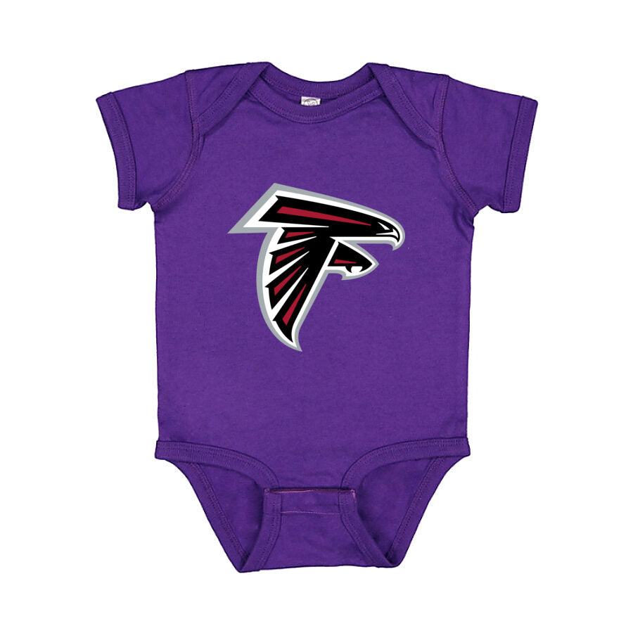 Atlanta Falcons Baby Romper Onesie - Purple