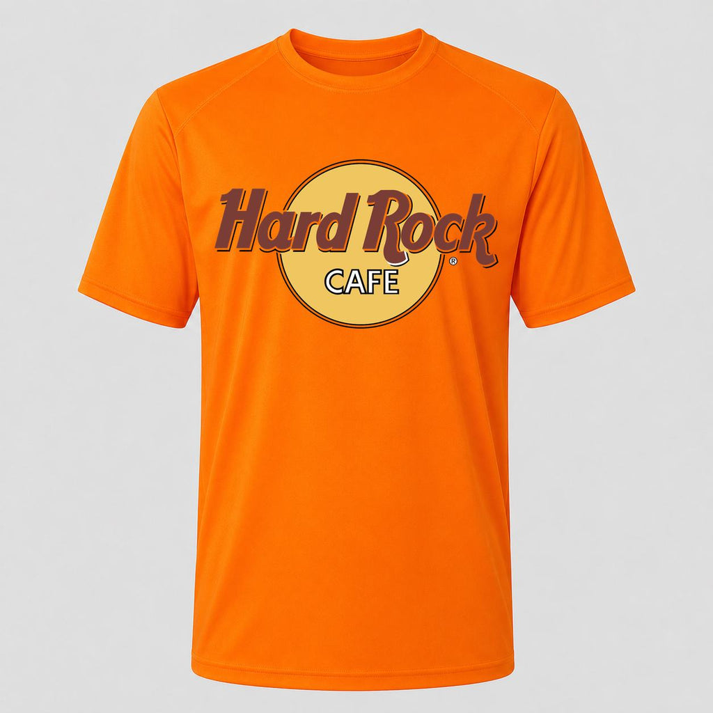 Men's Hard Rock Cafe Performance T-Shirt - Orange
