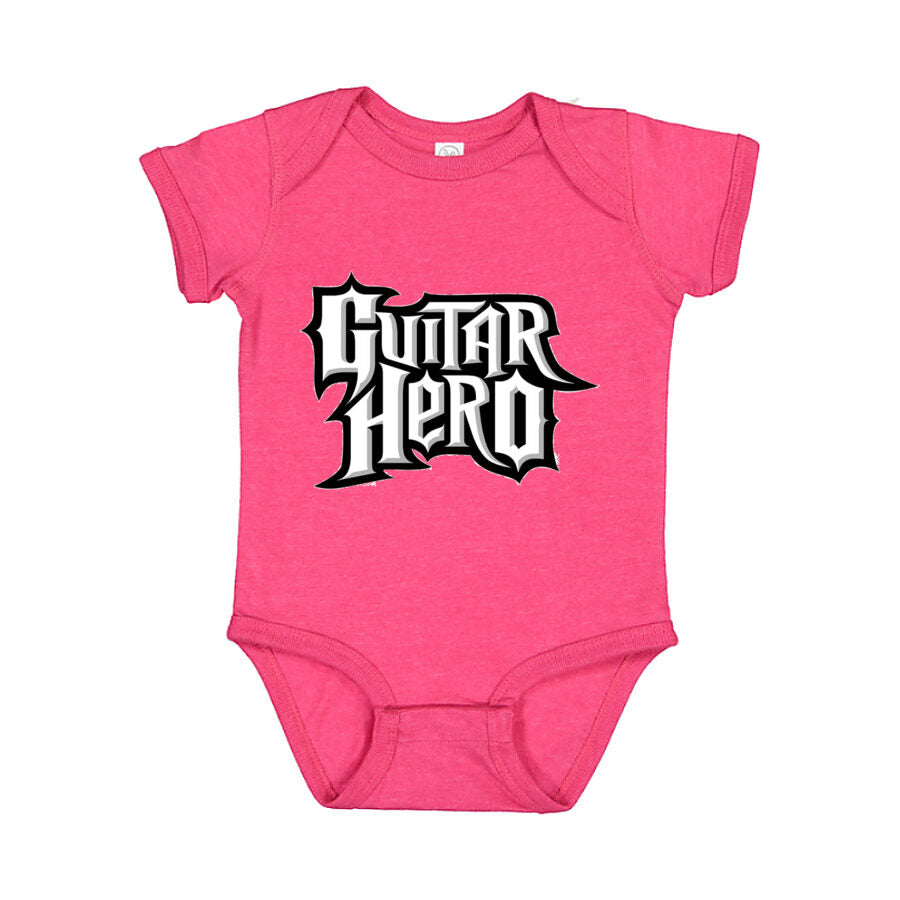 Guitar Hero Baby Romper Onesie - Pink