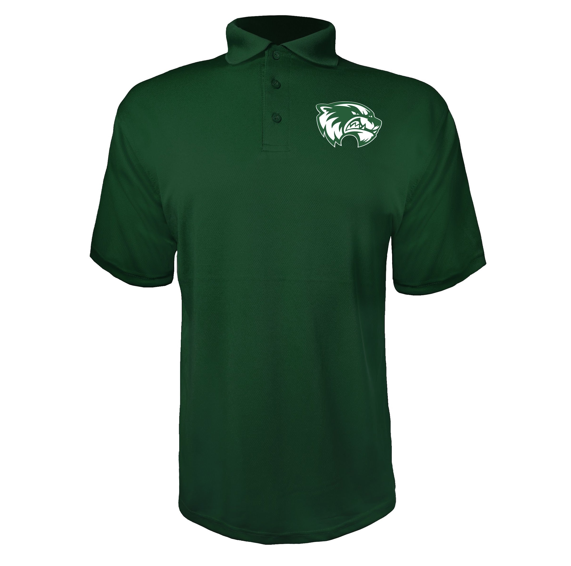 Utah Valley Wolverines Green polyester polo