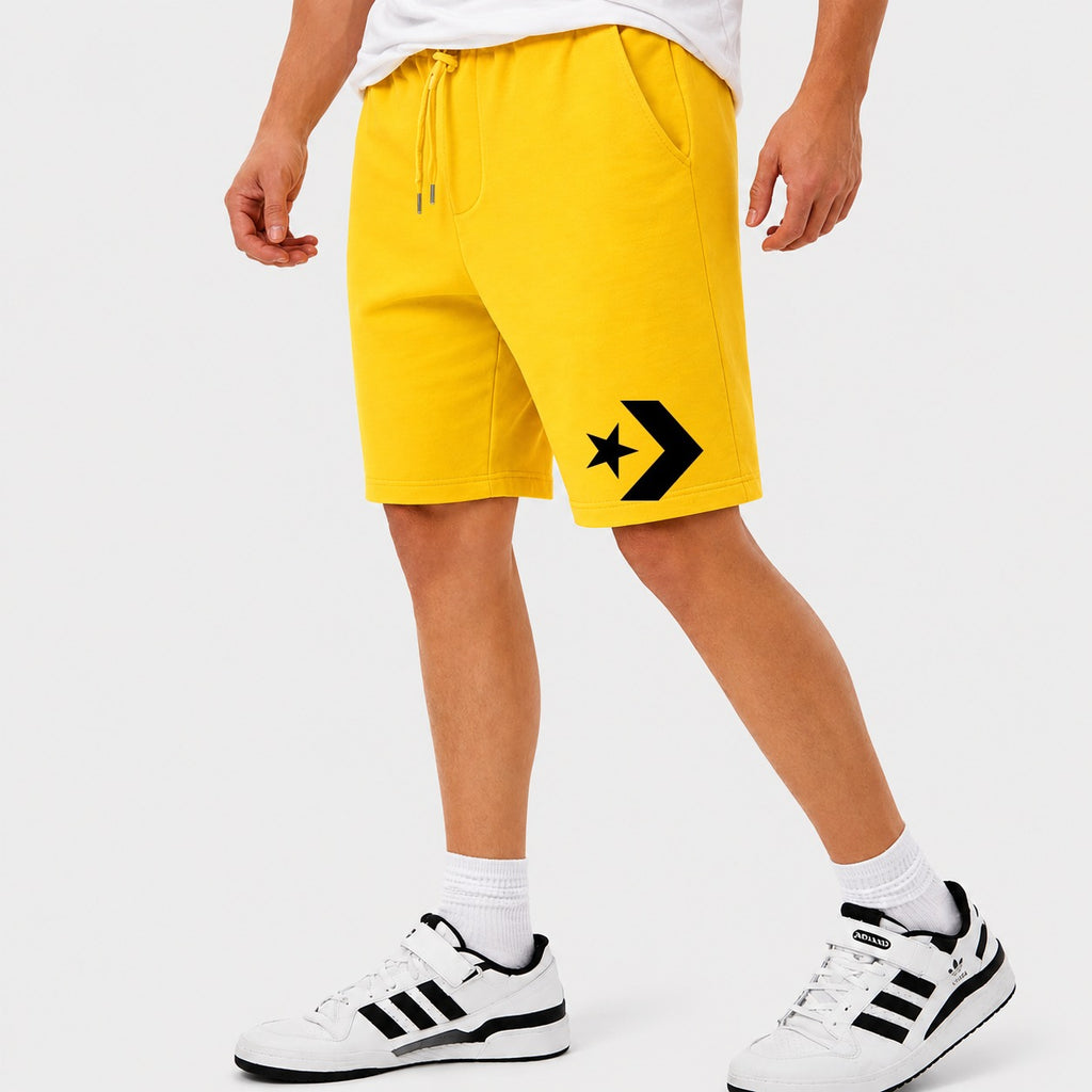 Men's Converse Cotton Shorts - Yellow