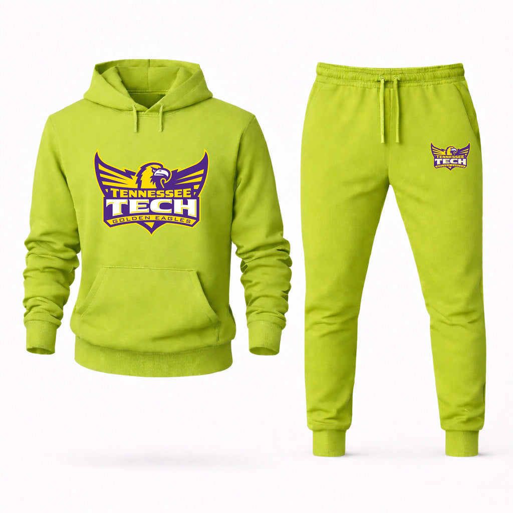 Tennessee Tech Golden Eagles Hoodie and Joggers Set - Lime Green