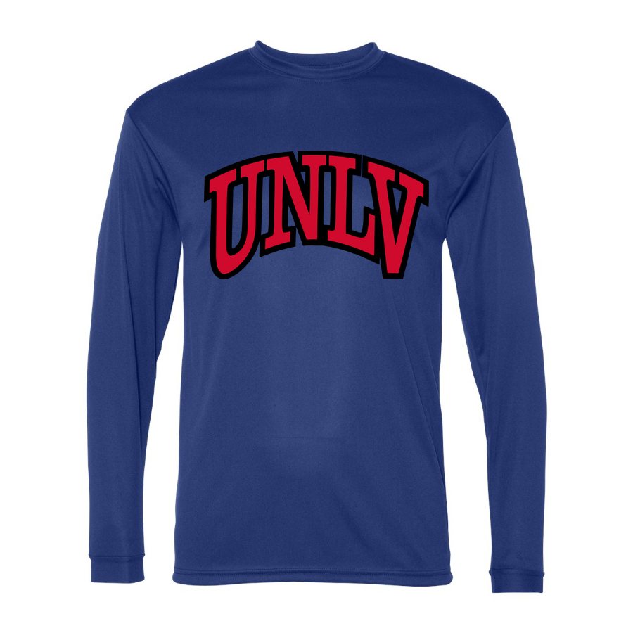 Men's UNLV Rebels Polyester Long Sleeve T-Shirt - Royal Blue